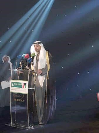 الشيخ محمد العبدالله متحدثا في الحفل﻿