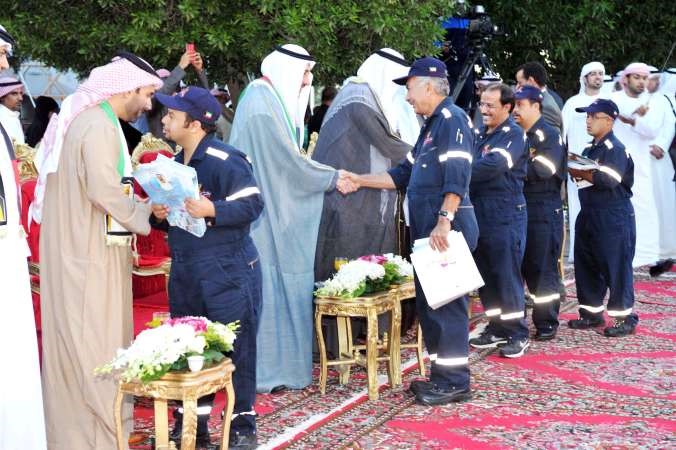 اعضاء طاقم رحلة الامل شاركوا في الاحتفال﻿