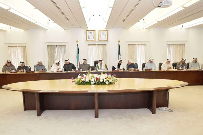 رئيس مجلس الامة مرزوق الغانم خلال ترؤسه الاجتماع النيابيالحكومي لمناقشة قضية تراجع اسعار النفط