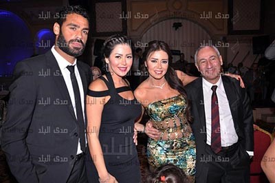 بالصور.. رانيا يوسف تحتفل بزفاف شقيقها الضابط البحري"محمد" و"ألطاف"