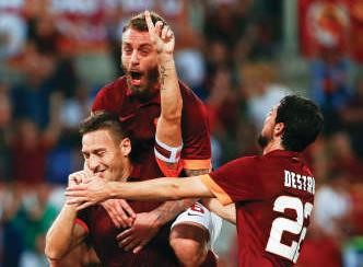 توتي ورفاقه لإحياء أمجاد روما أمام بطل «البريمييرليغ»