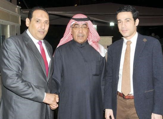 الزميل عدنان الراشد مع رئيس المكتب الثقافي دنبيل بهجت والزميل اسامة ابوالسعود	محمد هاشم﻿