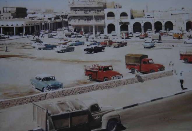 لوحة ساحة الصفاة قديما 2010﻿