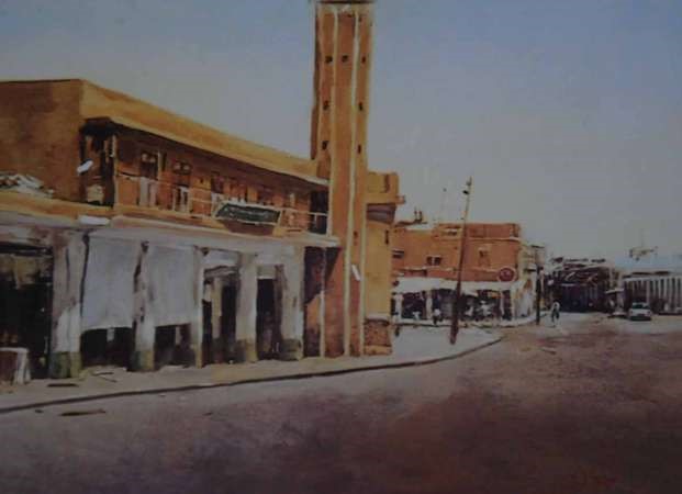 مسجد بجانب السوق في الشارع الجديد﻿