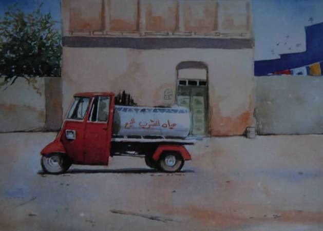 لوحة عربانة الماي 1988﻿
