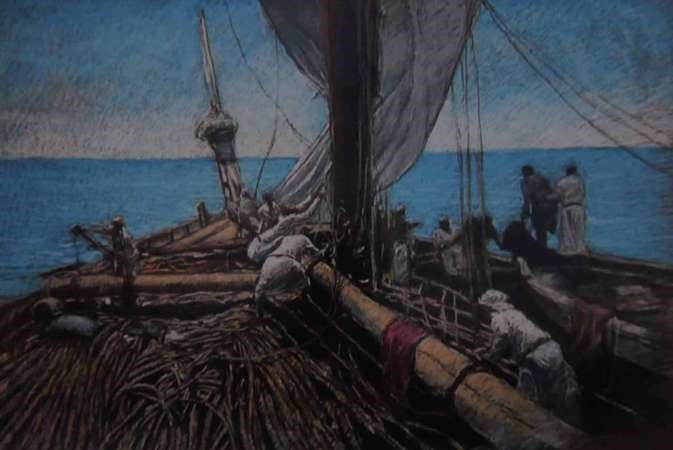 لوحة على ظهر السفينة 2009﻿