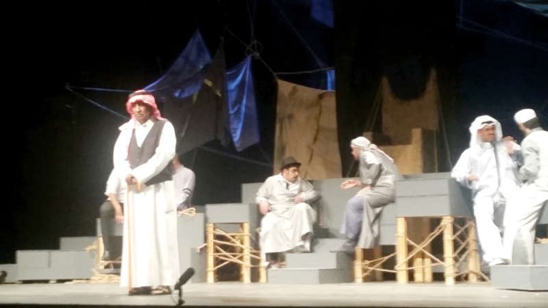 الفنان القدير محمد جابر في المسرحية