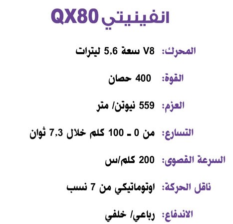 إنفينيتي QX80.. مزيج القوة والفخامة