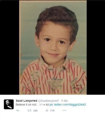 الصورة التي شاركها سعد مع معجبيه