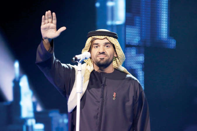 حسين الجسمي شعلل مسرح اراب ايدول