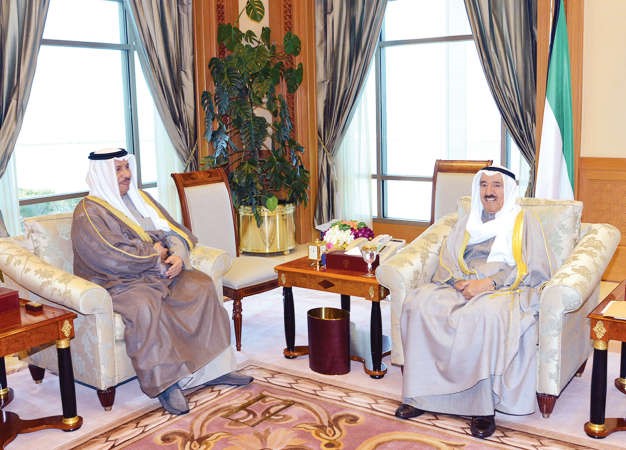 صاحب السمو الامير مستقبلا سمو رئيس الوزراء الشيخ جابر المبارك ﻿