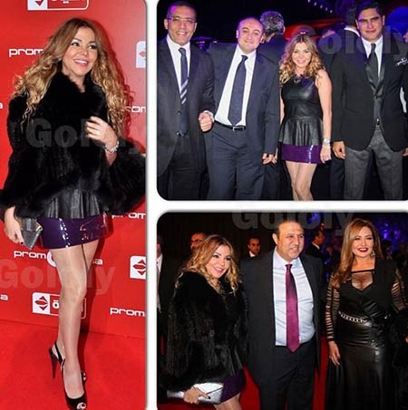 بالصور.. رزان مغربي تقسو على برد القاهرة بفستان ساخن وفرو أنيق