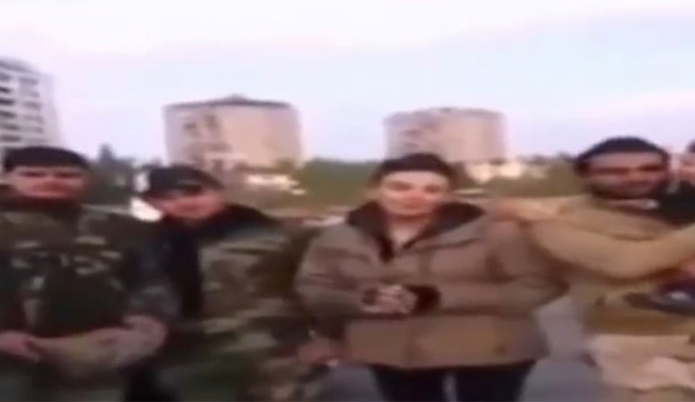بالفيديو.. ممثلة سورية تحتفل بعيد ميلادها مع قوات الأسد