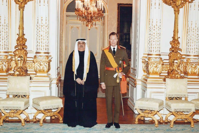 السفير ضرار رزوقي مع الدوق هنري دوق لوكسمبورغ ﻿