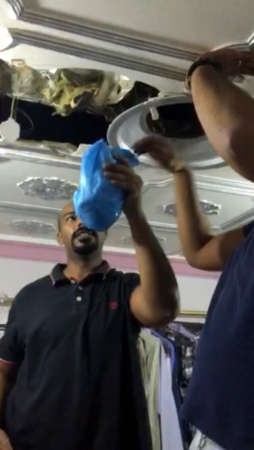  الحشيش والحبوب اخفيت في فتحات التكييف ﻿