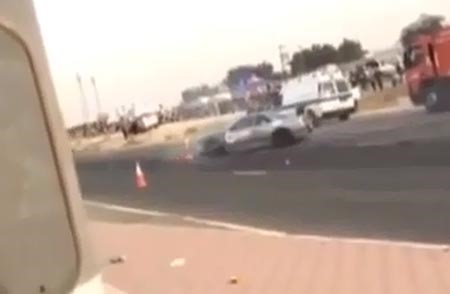 بالفيديو.. حادث مروع للاعب "القادسية" حمد امان ببطولة "سباق كويت مايل" في صبحان