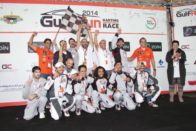 فوز فريق الخليج للكبلات بسباق GulfRun الكارتينغ للتحمل 4