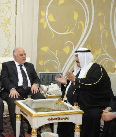 سمو الشيخ ناصر المحمد ودحيدر العبادي