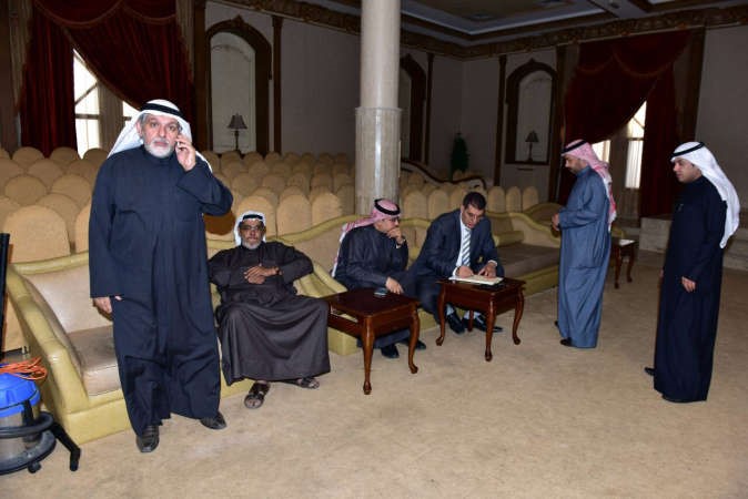 الفريق المكلف من قبل الشؤون يتسلم الصالة ﻿