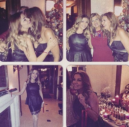 بالصور.. رزان مغربي تحتفل بالكريسماس مع يسرا في القاهرة