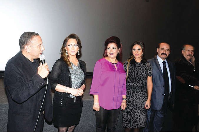 باسل الخطيب ونجوم الفيلم﻿