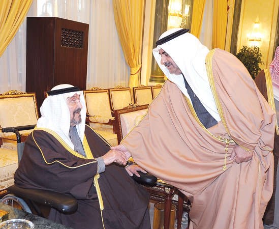 سمو الشيخ سالم العلي يتلقى التعازي من مبعوث رئيس وزراء البحرين