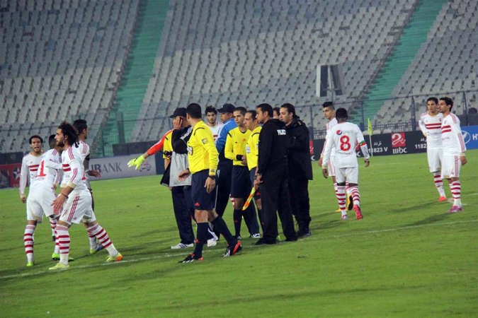 الزمالك وانبى مباراة متوترة