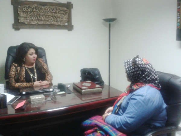 دحنان نصر متحدثة للزميلة هناء السيد