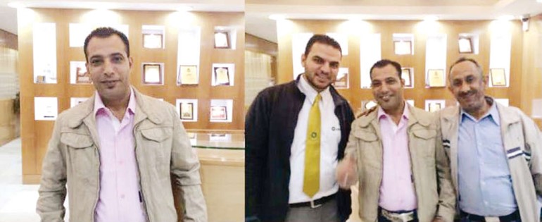 الفائز خلال تسلم مفتاح السيارة