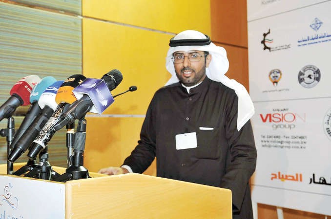 الرئيس التنفيذي لمجموعة فيجن ورئيس اللجنة المنظمة لـ انجازات خميس العجمي متحدثا﻿