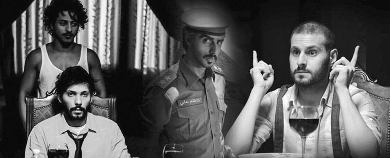 مشاهد منفيلم 090 يظهر فيها علي كاكولي ويوسف البلوشي ومحمد المسلم وعبدالله عباس﻿