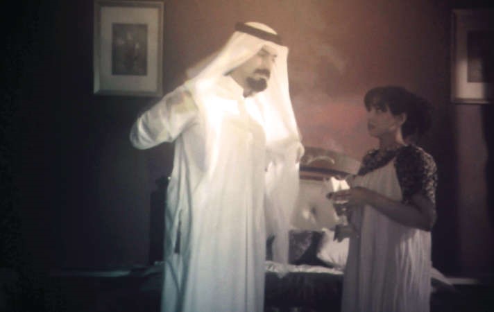 هند البلوشي وعلي محسن في الفيلم﻿