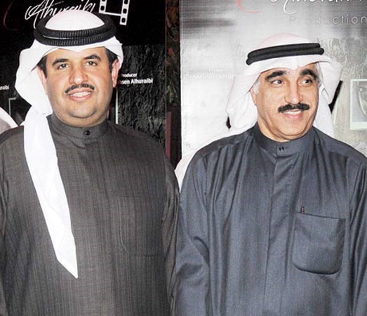 وكيل التلفزيون يوسف مصطفى والشيخ دعيج الخليفه في مقدمة الحضور﻿