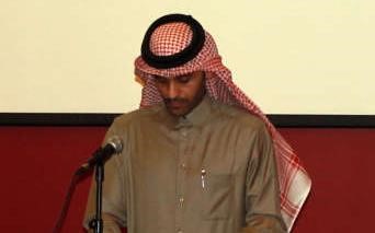 الشيخ محمد بن عبدالله متحدثا في الحفل