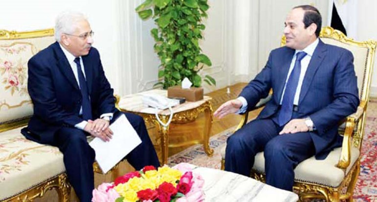الرئيس المصري عبد الفتاح السيسي خلال الحوار امس الاولالاهرام المصرية