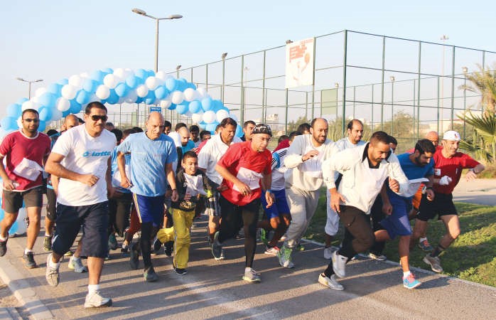 الماراثون شهد مشاركة واسعة 