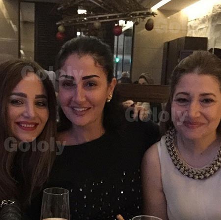 بالصور.. غادة عبدالرازق تقص شعرها وتستقبل 2015 مع أسرتها ببيروت