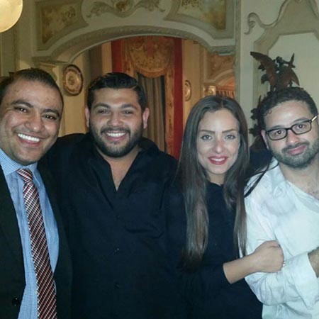 ريم البارودى وامير شاهين وضيوف الحفل