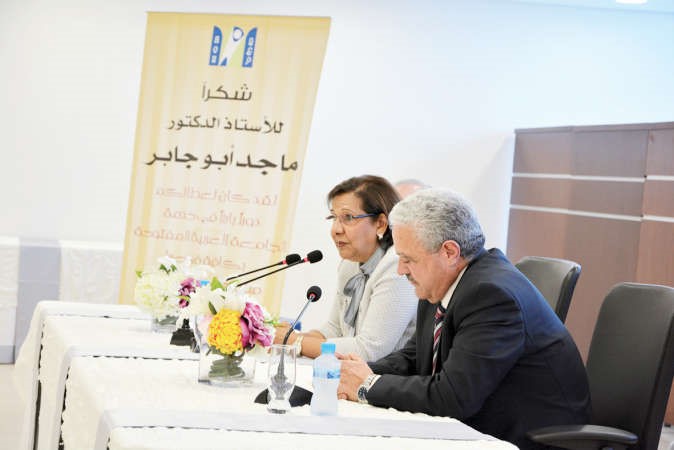 دموضي الحمود ودماجد ابوجابر خلال الحفل