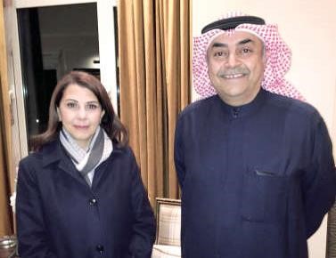 الفنانة ماجدة الرومي مع وليد الصقعبي