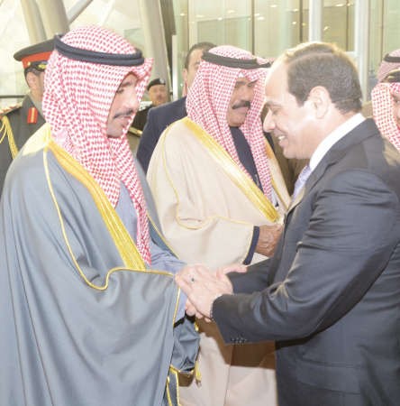 مرزوق الغانم مودعا الرئيس عبدالفتاح السيسي ﻿