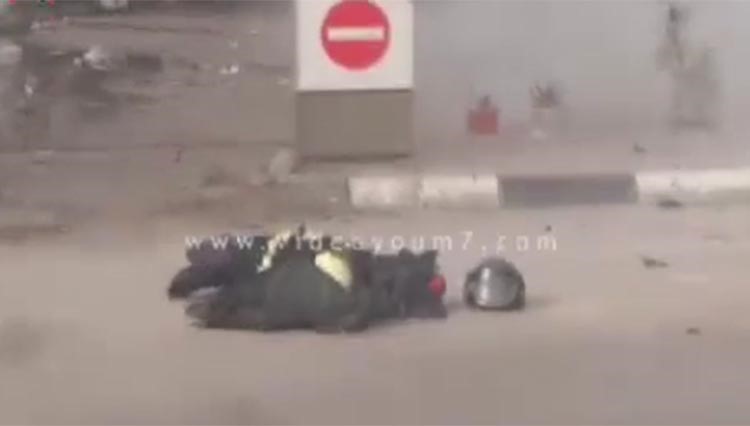 بالفيديو.. لحظة مقتل ضابط مصري بعبوة ناسفة