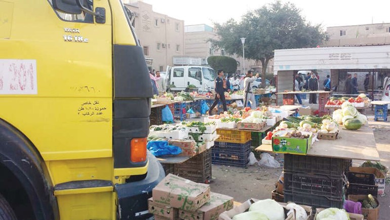 مصادرة كميات من الخضار﻿