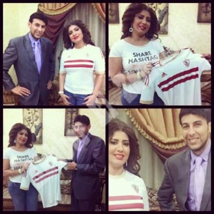 بالصور.. موقع الزمالك المصري يصف الفنانة بسمة بصاروخ الغناء الكويتي.. وتؤكد لجماهير الأبيض: متصدر لا تكلمني