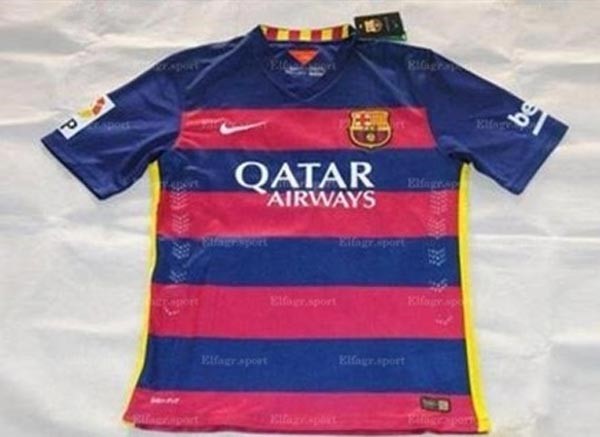صورة مسربة لقميص برشلونة الجديد لموسم 2015-2016