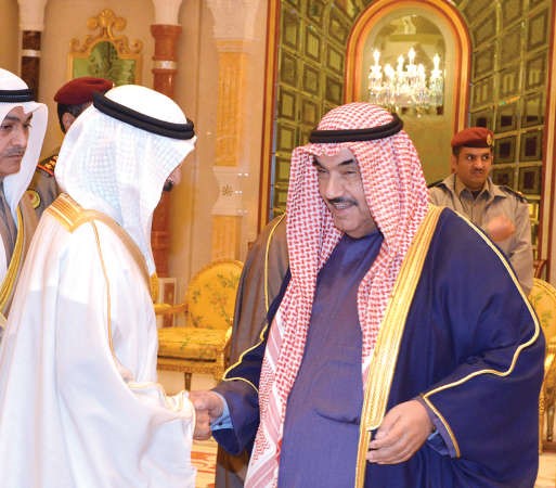 سمو الشيخ ناصر المحمد مرحبا بالامير خليفة بن سلمان