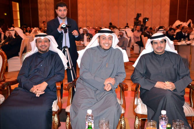 احمد الطويل وعبدالله براك خلال الحفل