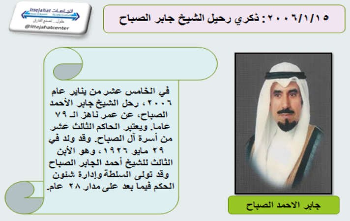 جابر الأحمد قائد ملحمة إعمار النفوس وبناء المجتمع بعد الاحتلال الغاشم