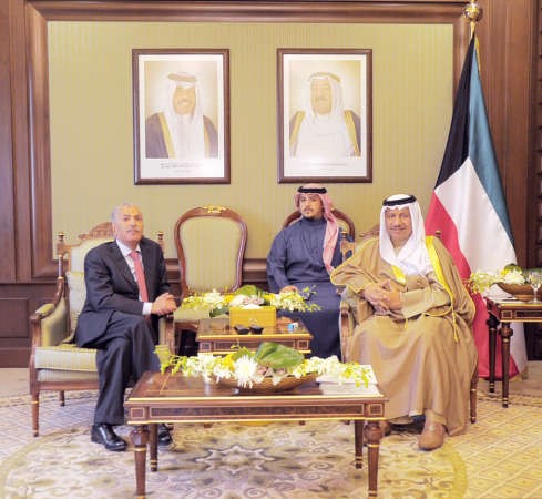 سمو الشيخ جابر المبارك مستقبلا وزير الخارجية اليمني ﻿