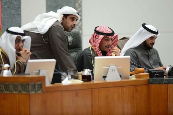 الرئيس مرزوق الغانم ونائبه مبارك الخرينج والشيخ محمد العبدالله ودمحمد الحويلة هاني الشمري